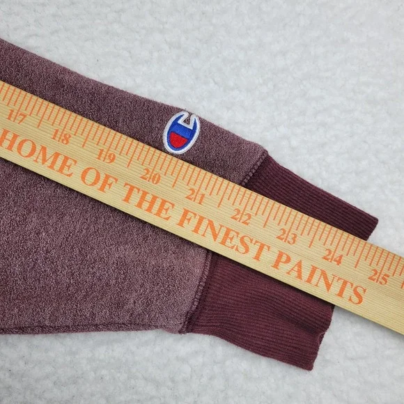 Champion Sweater Mens XL Maroon Crewneck Pullover Embroidered‎ Logo Athletic - Picture 9 of 10